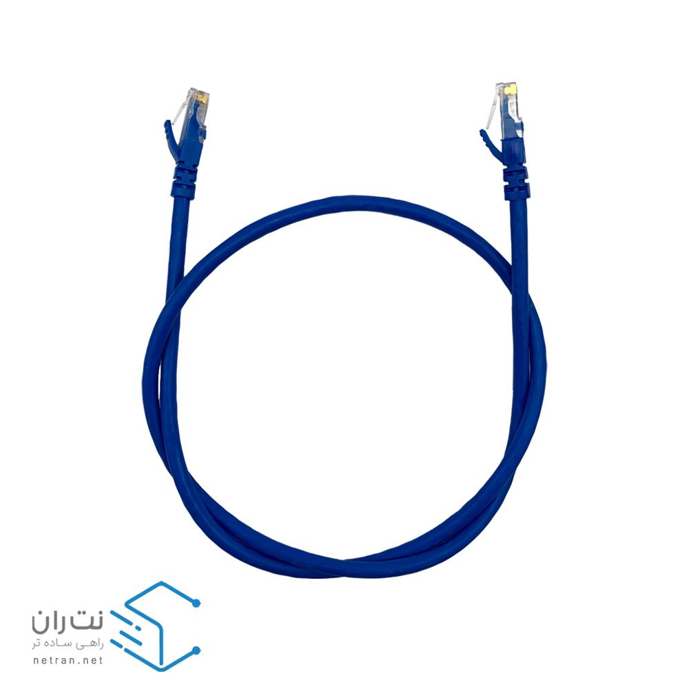 قیمت و خرید پچ کورد لگراند Cat6 UTP روکش PVC آبی 1 متری | نت ران